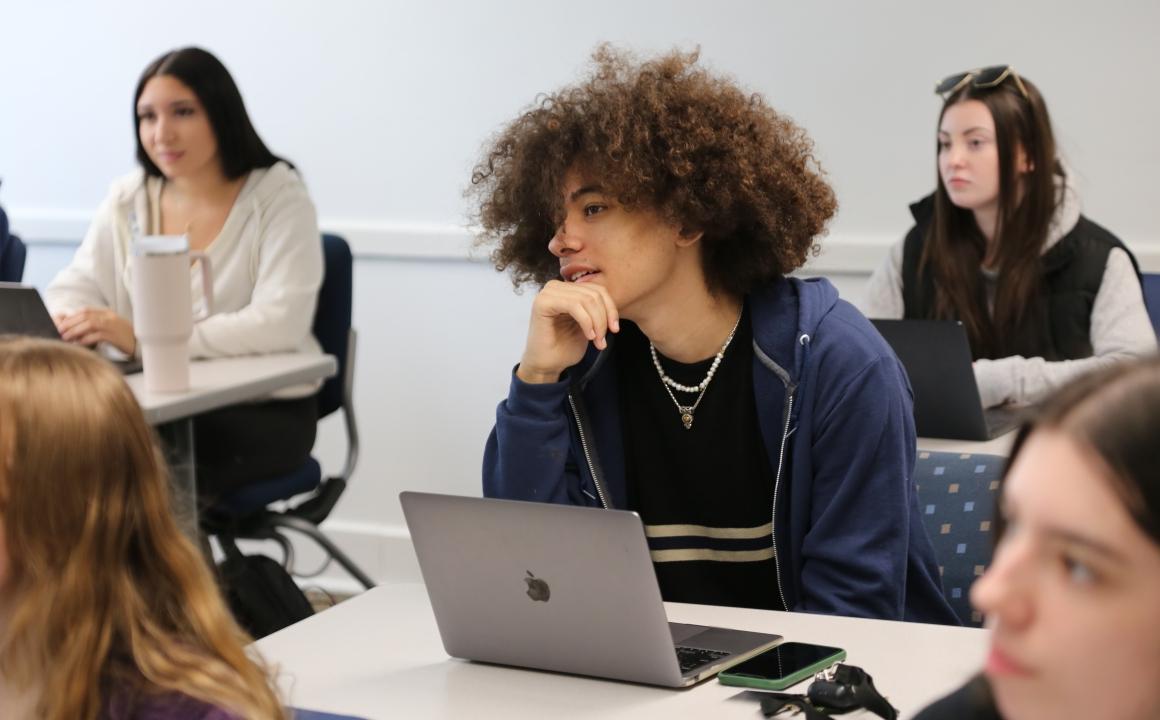 HFU classroom with several students sitting at desks